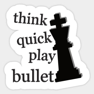 play bullet chess Sticker